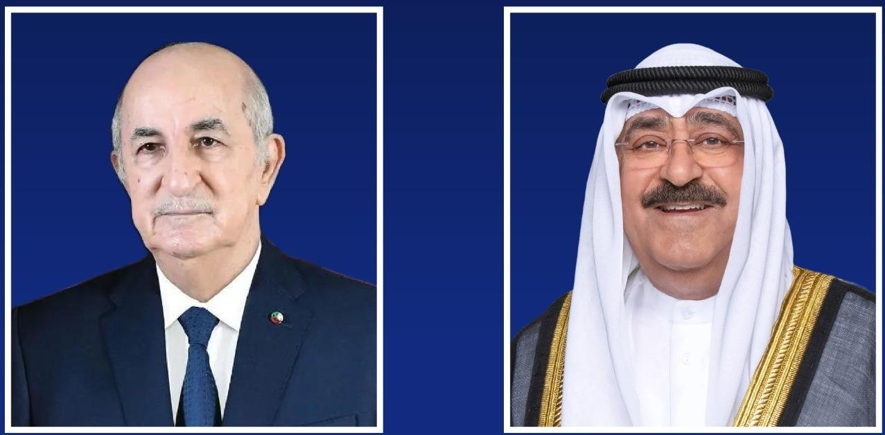سمو أمير البلاد يهنئ الرئيس الجزائري